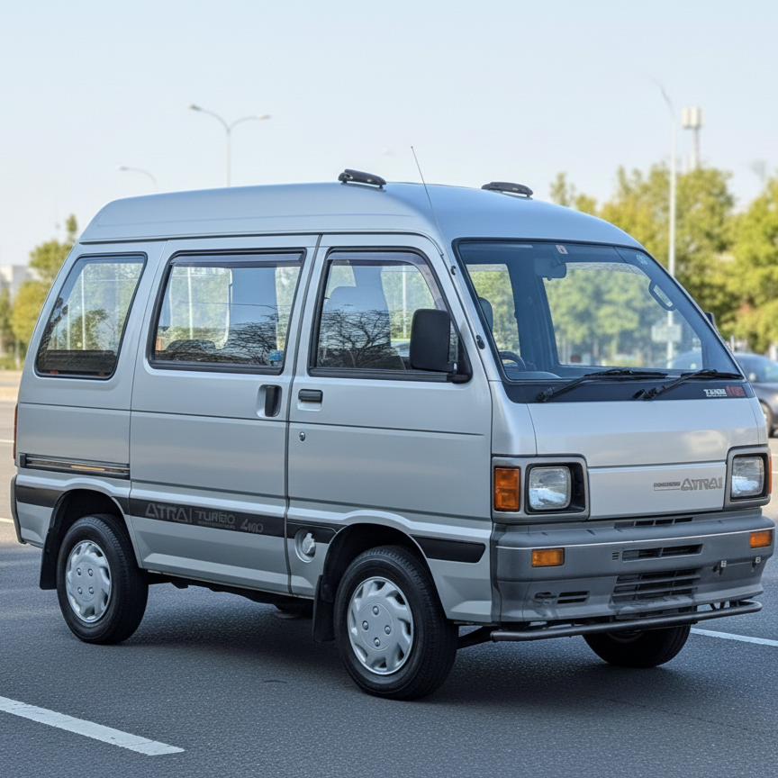 Hijet / Atrai kei vans  1980s–present Rear glass